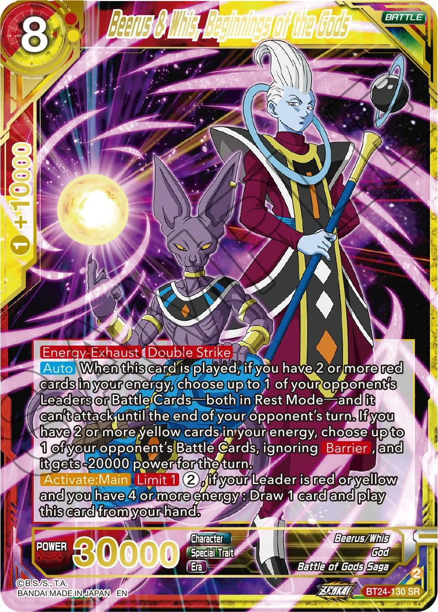 Beerus & Whis, Beginnings of the Gods 「BT24-130_SPR」「EN」