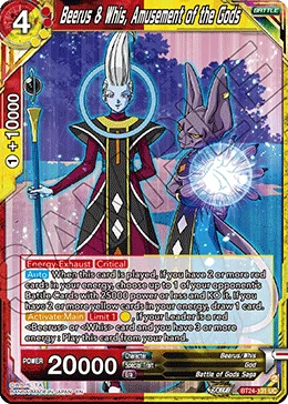 Beerus & Whis, Amusement of the Gods 「BT24-131」「EN」