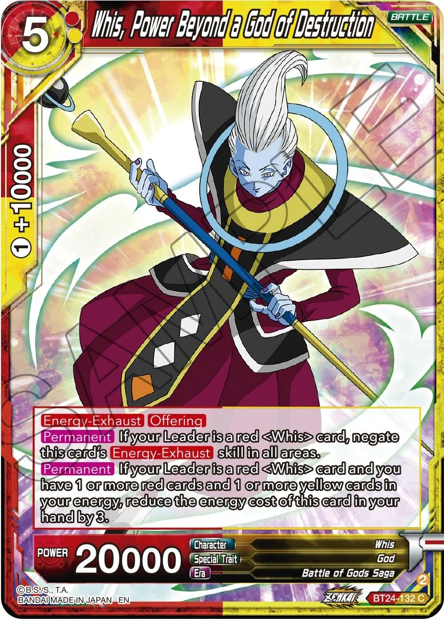 Whis, Power Beyond a God of Destruction 「BT24-132」「EN」