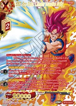 SSG Son Goku, Crimson Guardian Deity #BT24-004_PR02 · Dragon Ball Super: Masters