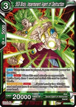 SS3 Broly, Impermanent Agent of Destruction #BT24-075 · Dragon Ball Super: Masters