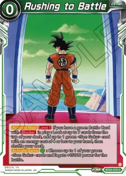 Rushing to Battle #BT24-076_PR · Dragon Ball Super: Masters