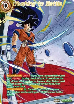 Rushing to Battle #BT24-076_PR02 · Dragon Ball Super: Masters