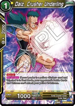 Daiz, Crusher Underling #BT24-101 · Dragon Ball Super: Masters