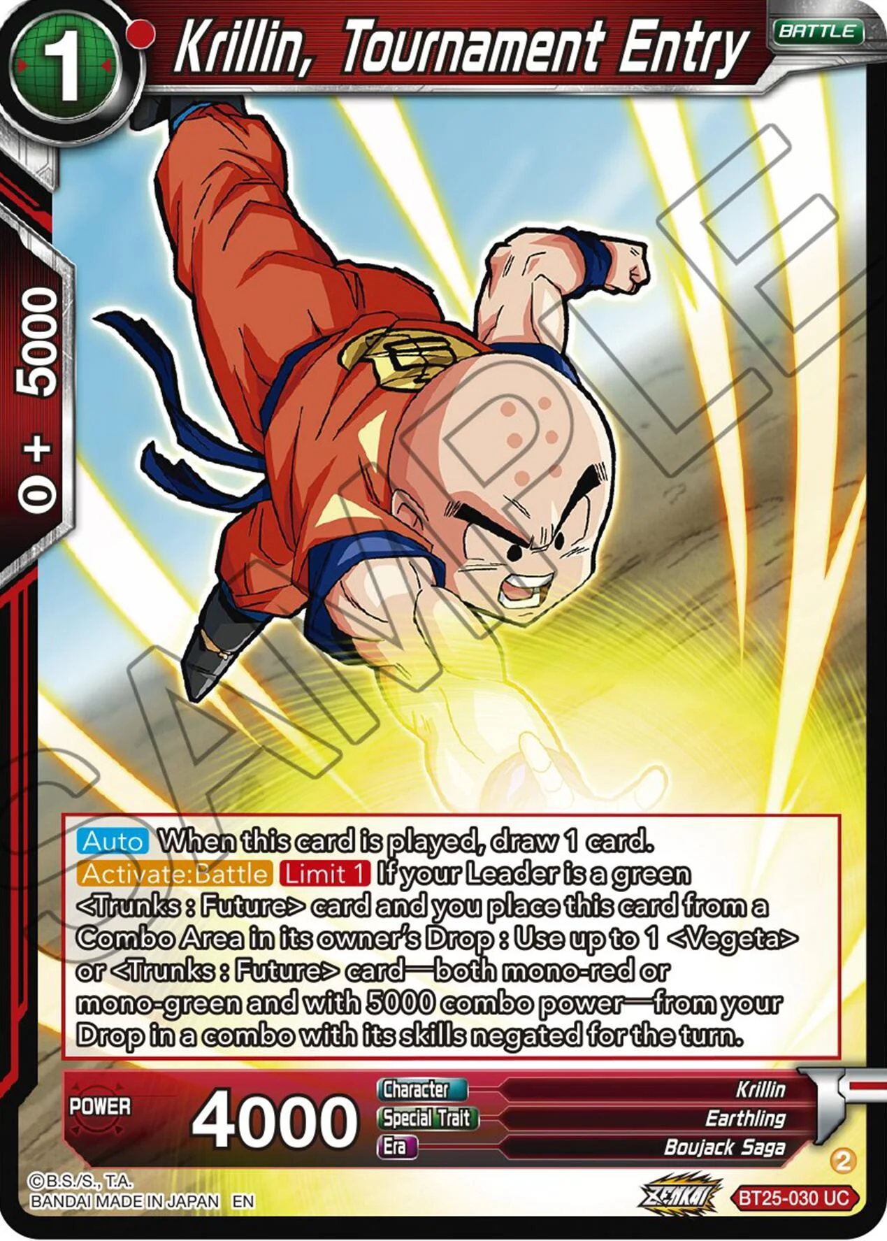 Krillin, Tournament Entry 「BT25-030」「EN」
