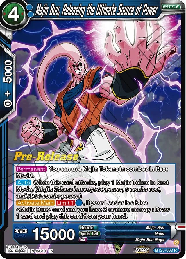 Majin Buu, Releasing the Ultimate Source of Power 「BT25-063」「EN」
