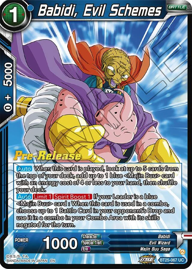 Babidi, Evil Schemes 「BT25-067」「EN」