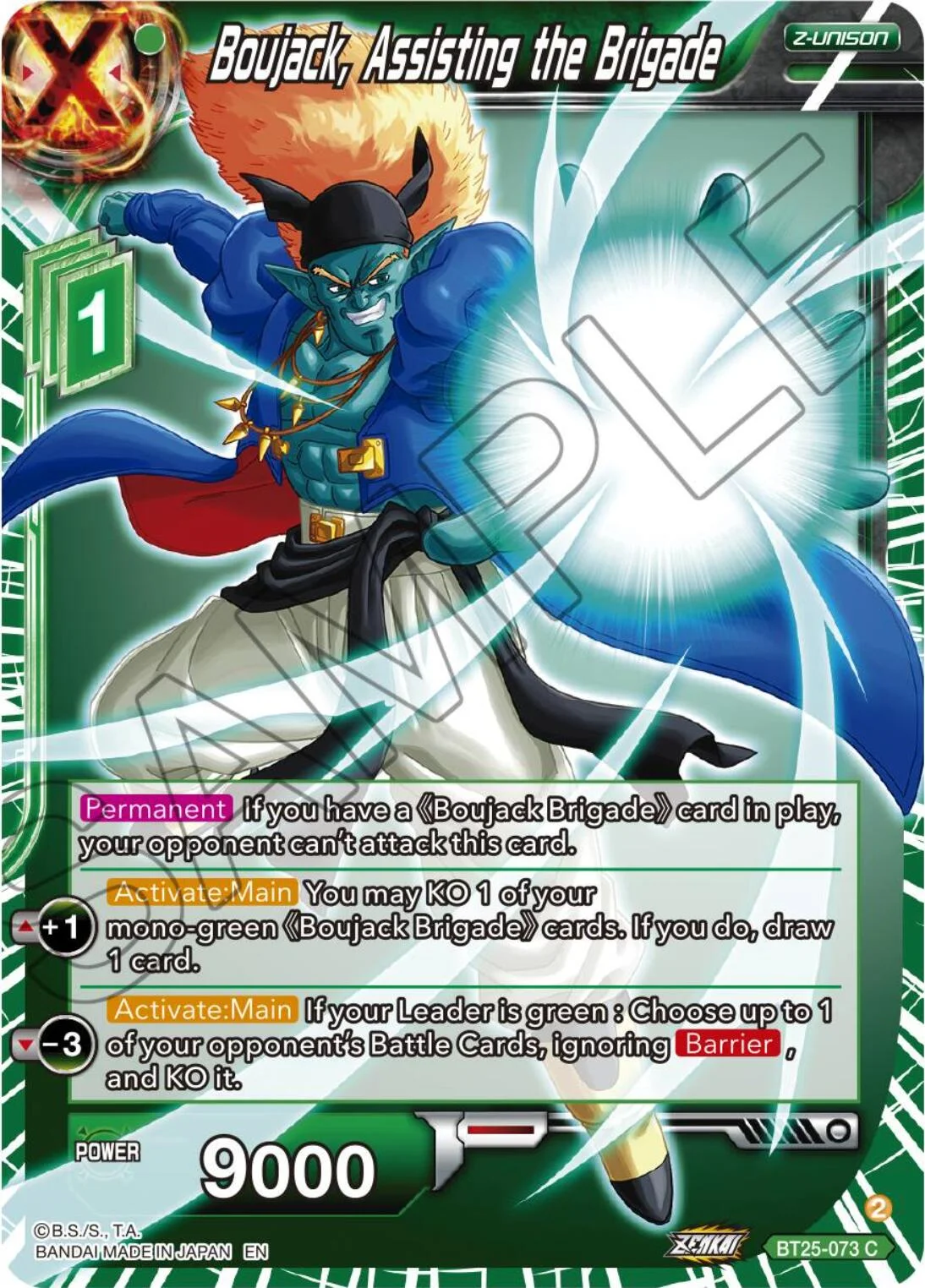 Boujack, Assisting the Brigade 「BT25-073」「EN」