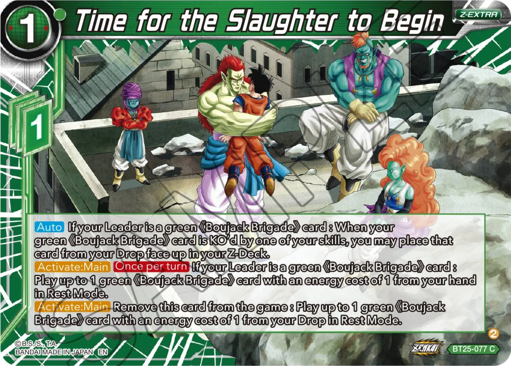 Time for the Slaughter to Begin 「BT25-077」「EN」