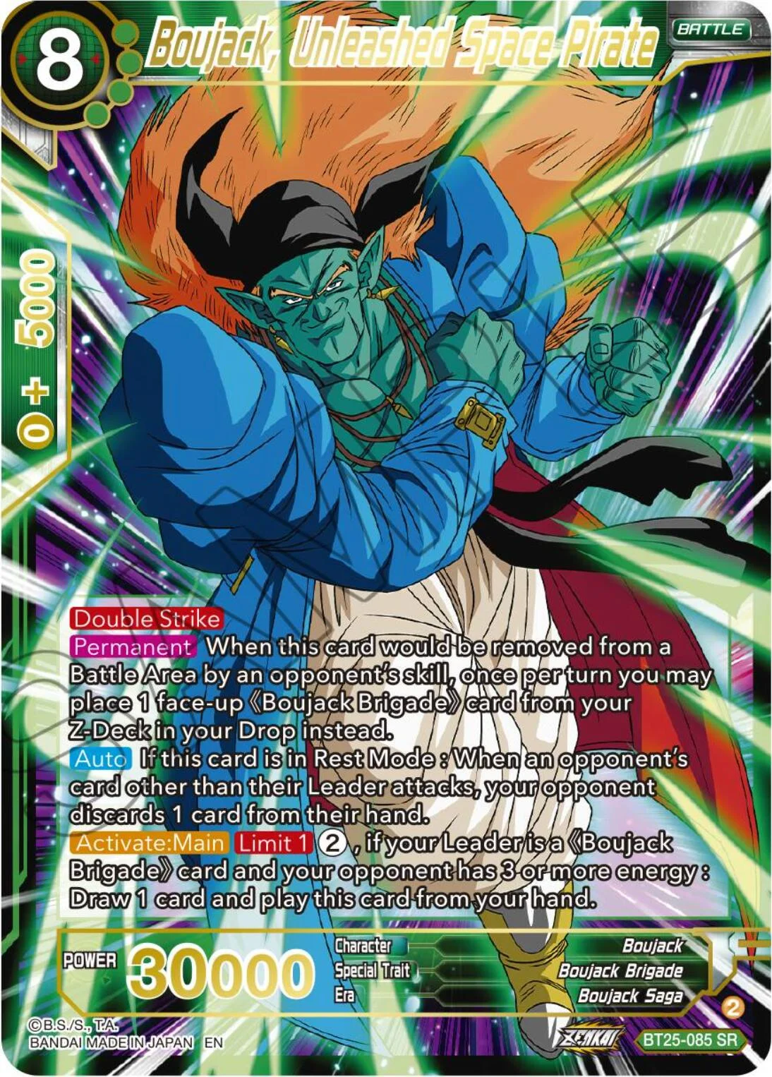 Boujack, Unleashed Space Pirate 「BT25-085_SPR」「EN」