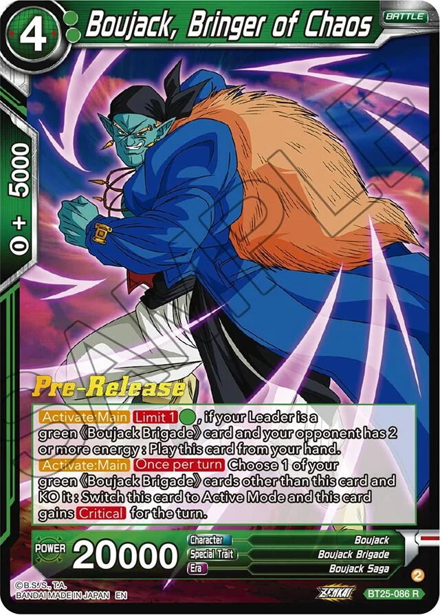 Boujack, Bringer of Chaos 「BT25-086」「EN」