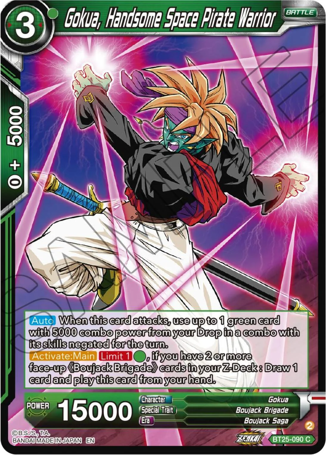 Gokua, Handsome Space Pirate Warrior 「BT25-090」「EN」
