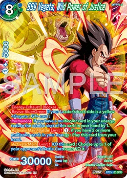 SS4 Vegeta, Wild Power of Justice 「BT25-133_SPR」「EN」