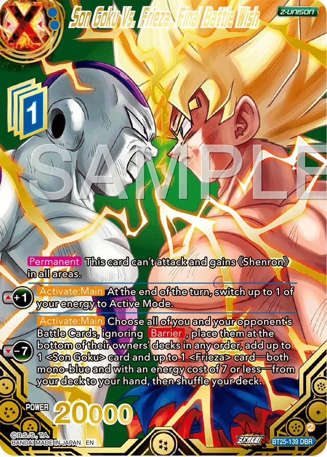 Son Goku Vs. Frieza, Final Battle Wish 「BT25-139_PR」「EN」