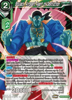 Boujack, Arrogant Agent of Destruction #BT25-075_PR · Dragon Ball Super: Masters