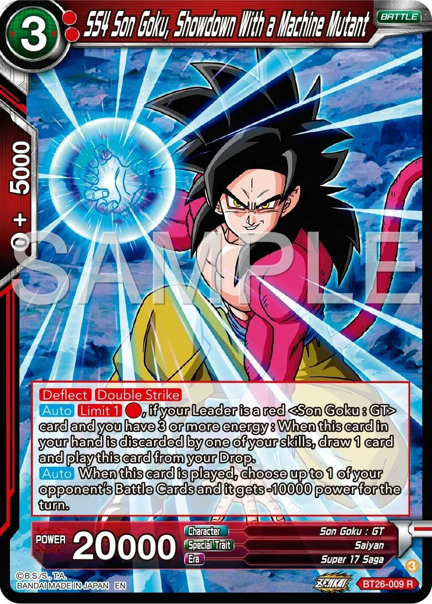 SS4 Son Goku, Showdown With a Machine Mutant 「BT26-009」「EN」
