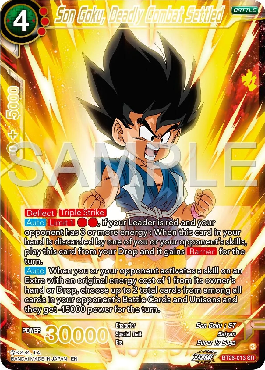 Son Goku, Deadly Combat Settled 「BT26-013_SPR」「EN」