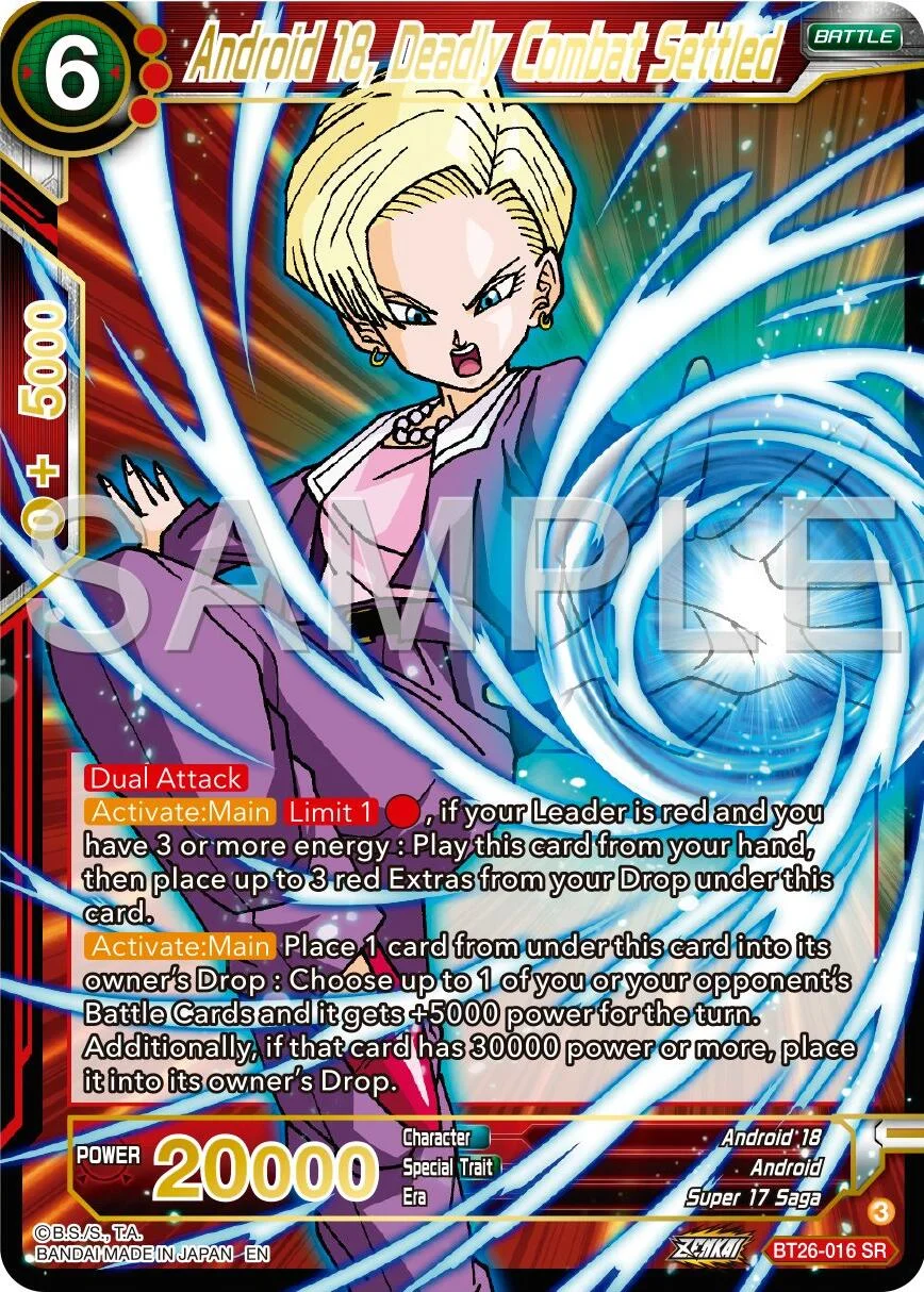 Android 18, Deadly Combat Settled 「BT26-016」「EN」