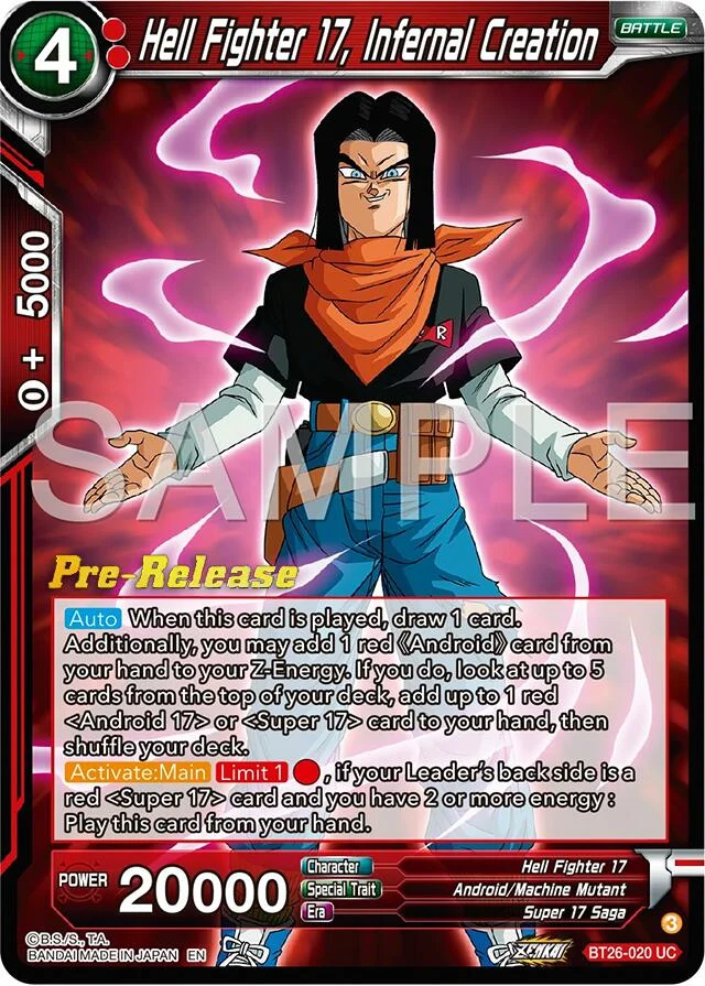Hell Fighter 17, Infernal Creation 「BT26-020」「EN」