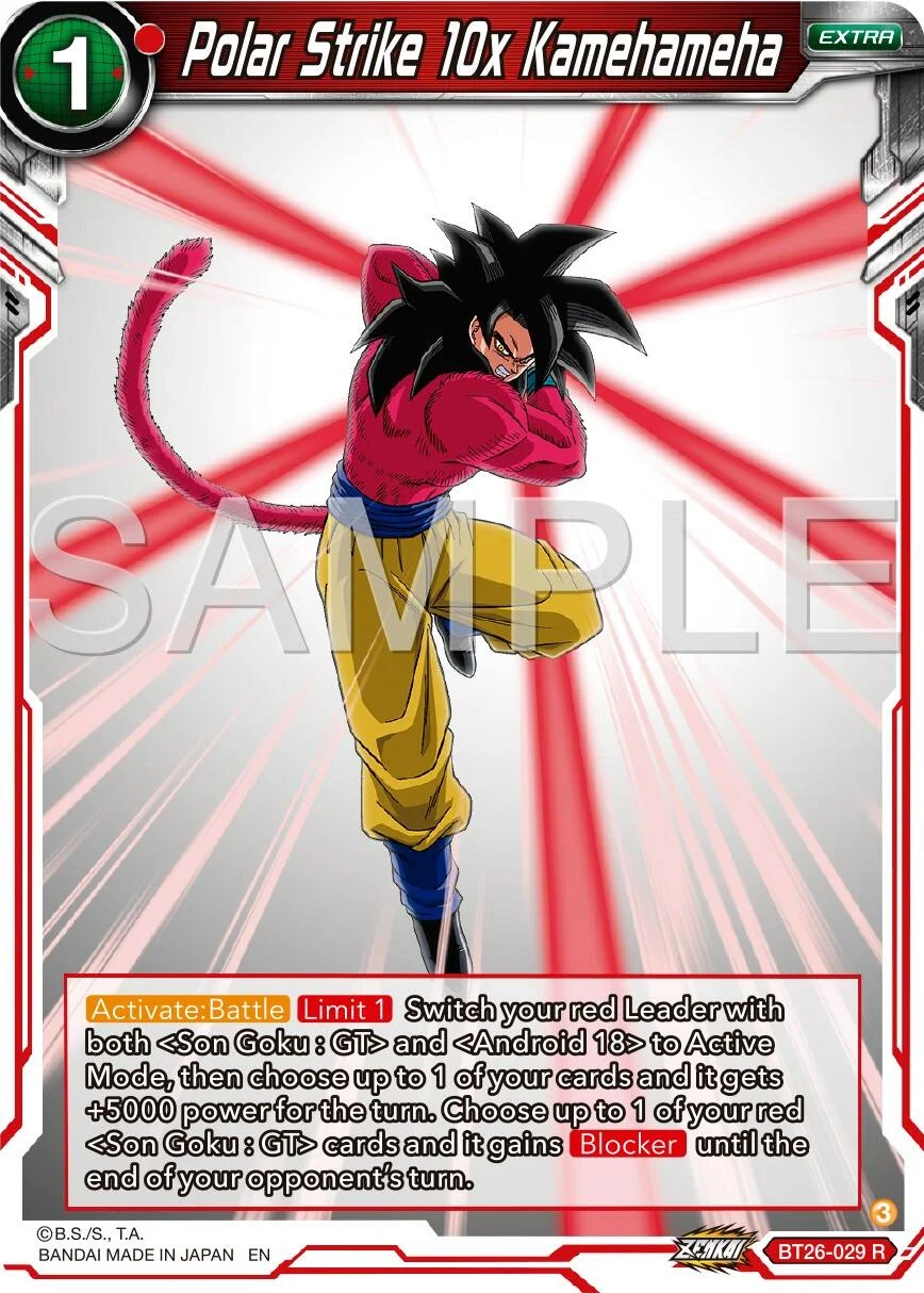Polar Strike 10x Kamehameha 「BT26-029」「EN」