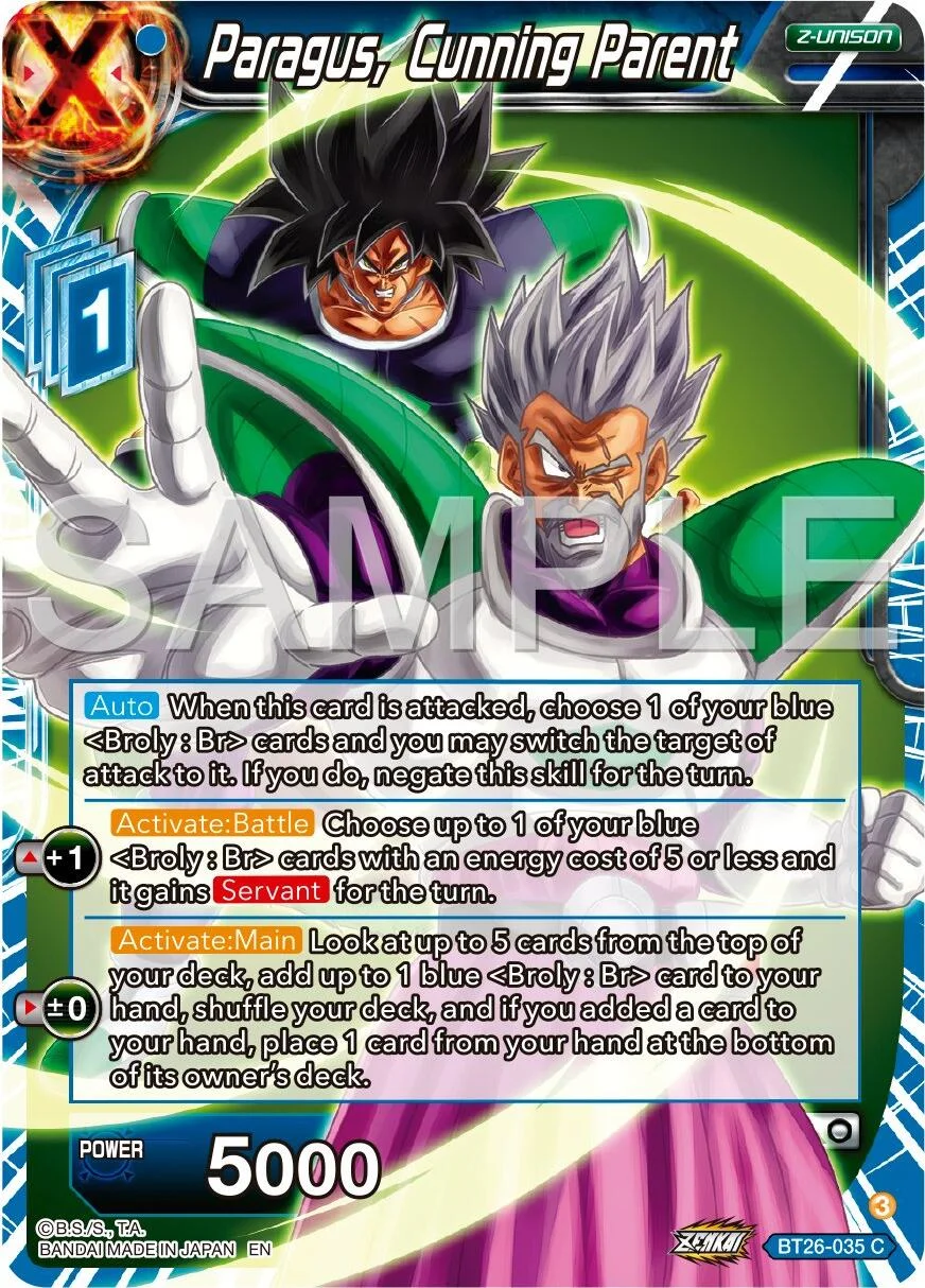 Paragus, Cunning Parent 「BT26-035」「EN」