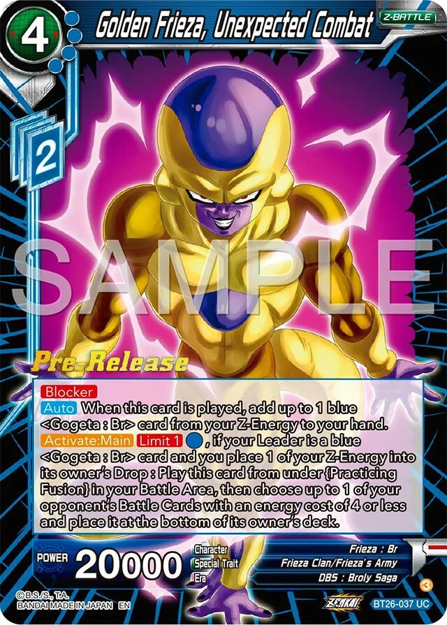 Golden Frieza, Unexpected Combat 「BT26-037」「EN」