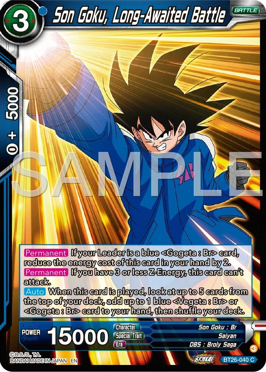 Son Goku, Long-Awaited Battle 「BT26-040」「EN」