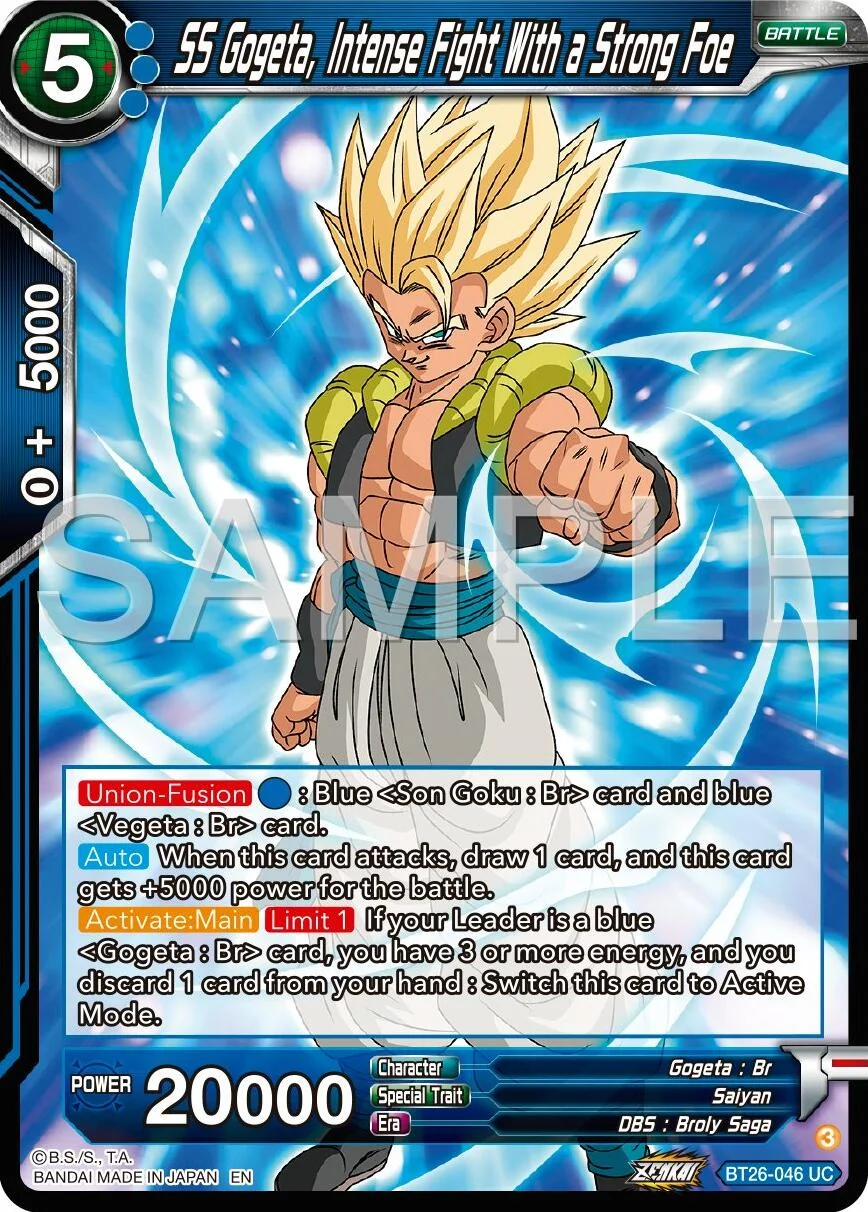SS Gogeta, Intense Fight With a Strong Foe 「BT26-046」「EN」