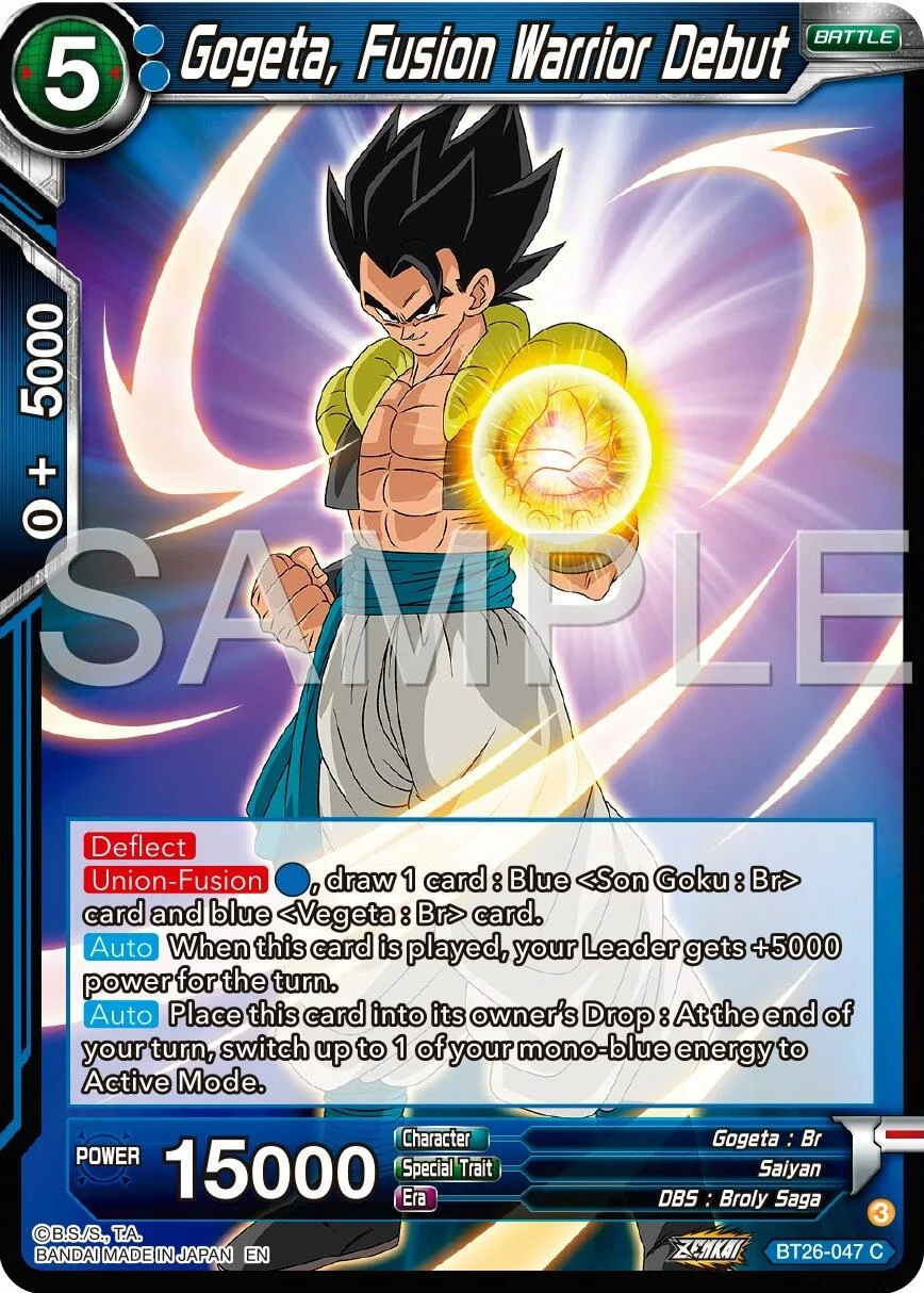 Gogeta, Fusion Warrior Debut 「BT26-047」「EN」