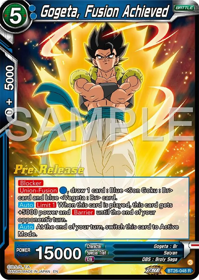 Gogeta, Fusion Achieved 「BT26-048」「EN」