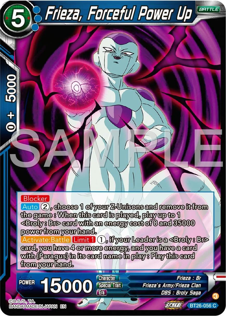 Frieza, Forceful Power Up 「BT26-056」「EN」