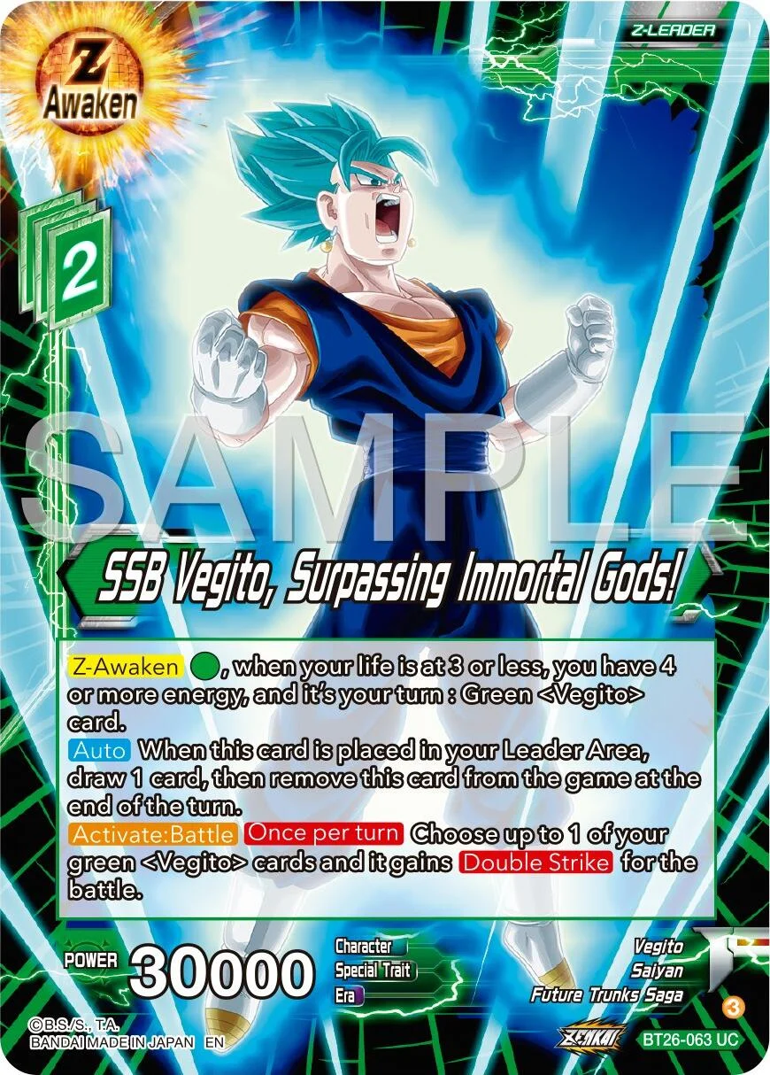 SSB Vegito, Surpassing Immortal Gods! 「BT26-063」「EN」