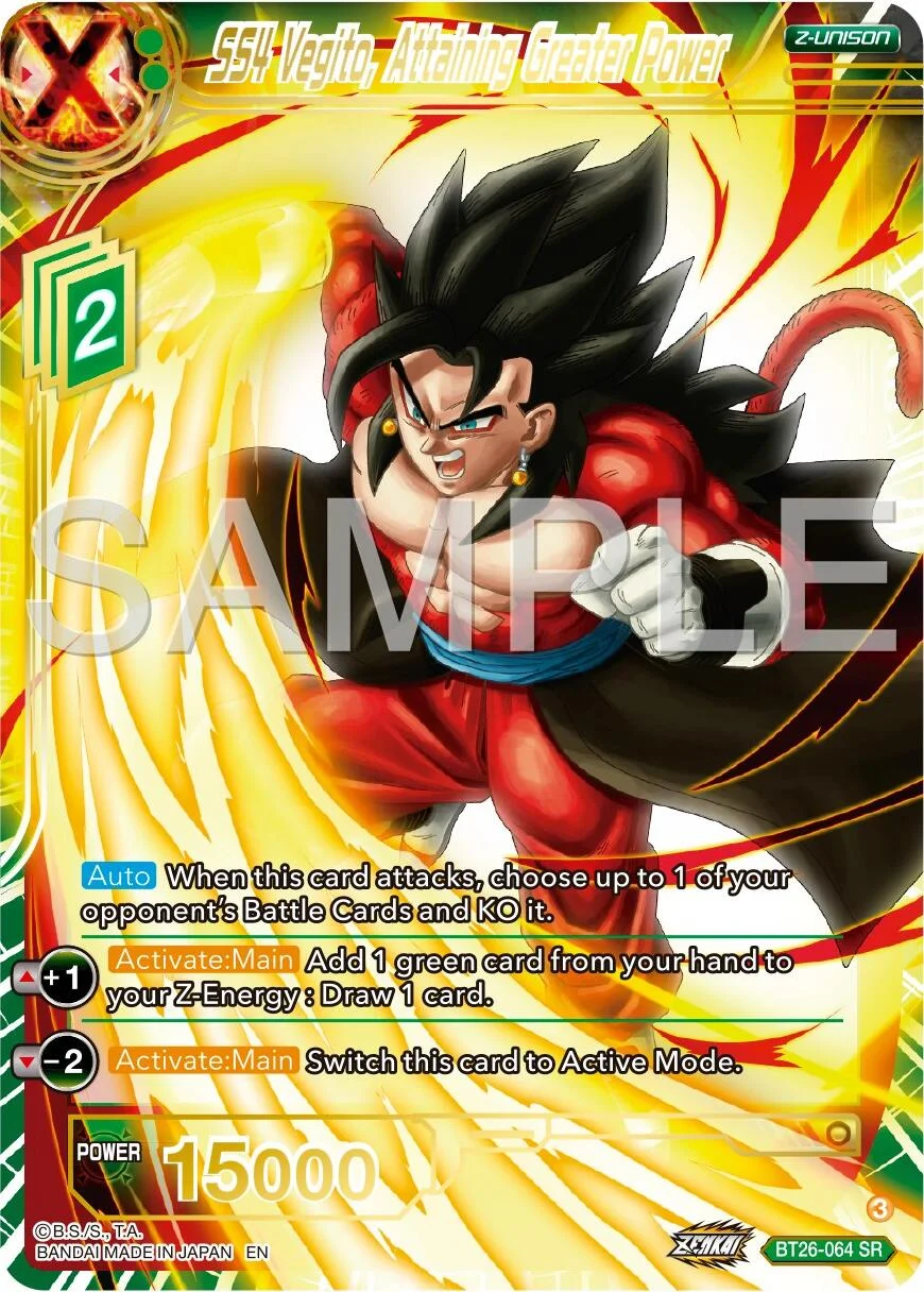 SS4 Vegito, Attaining Greater Power 「BT26-064」「EN」