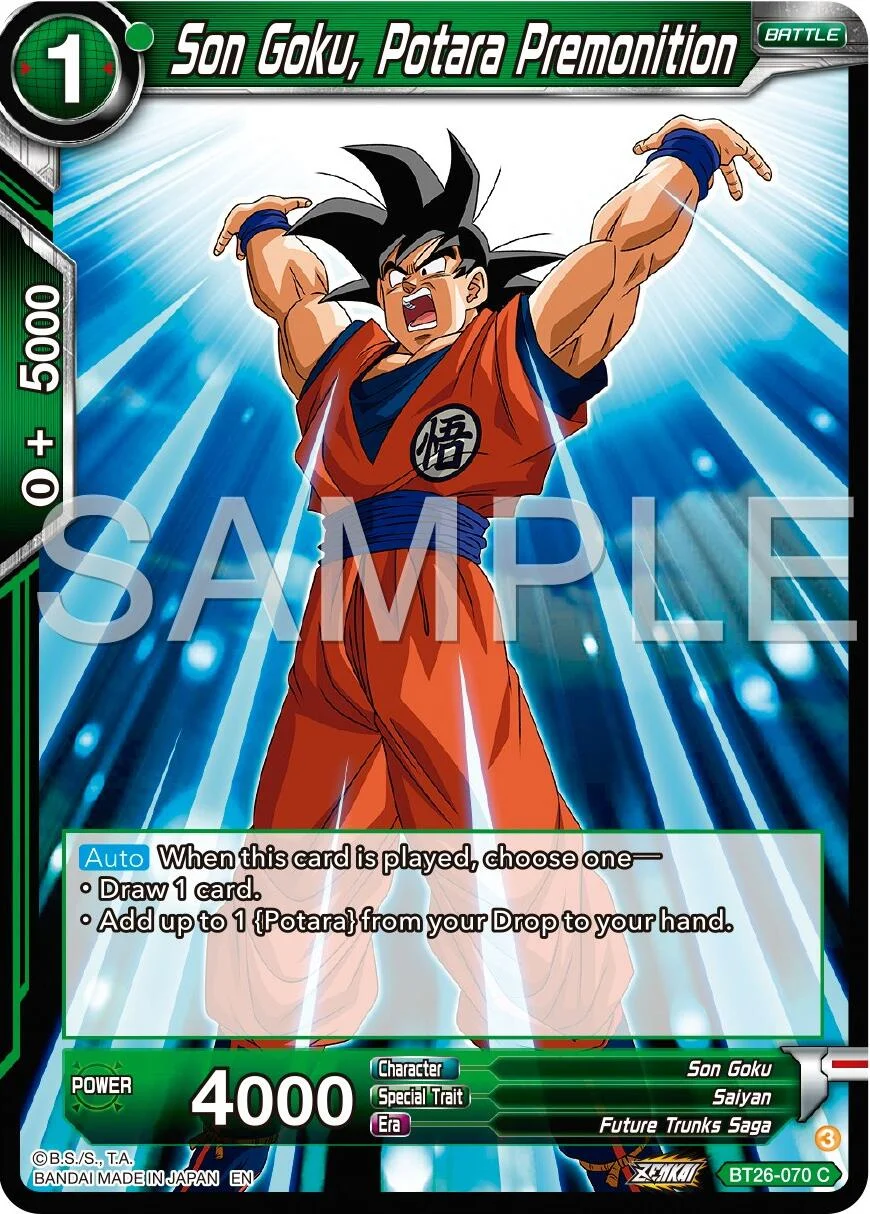 Son Goku, Potara Premonition 「BT26-070」「EN」