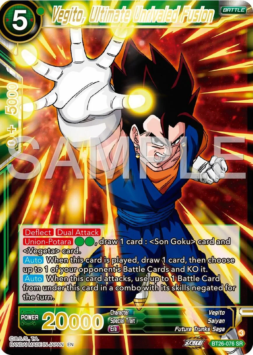 Vegito, Ultimate Unrivaled Fusion 「BT26-076」「EN」