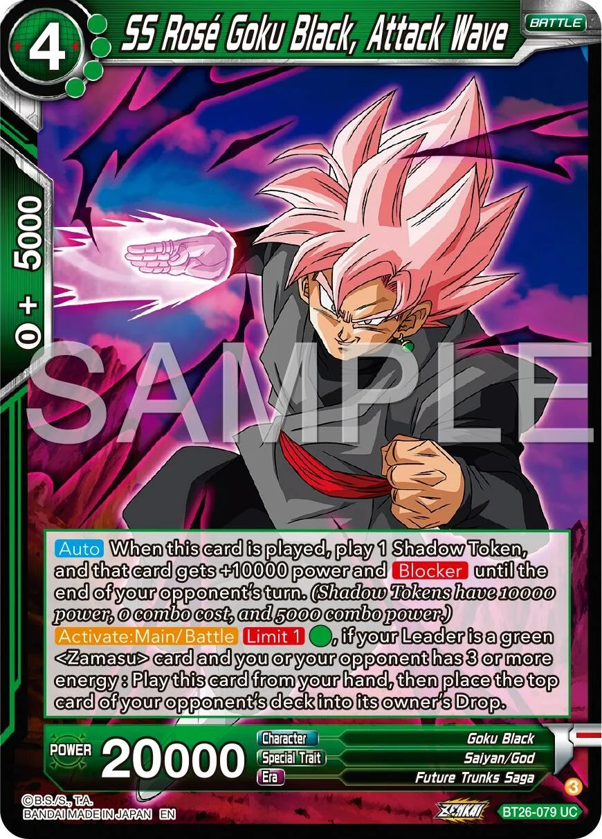 SS Rosé Goku Black, Attack Wave 「BT26-079」「EN」