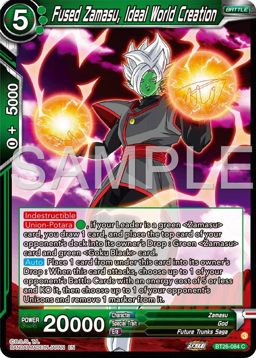 Fused Zamasu, Ideal World Creation 「BT26-084」「EN」