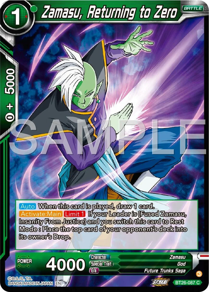 Zamasu, Returning to Zero 「BT26-087」「EN」