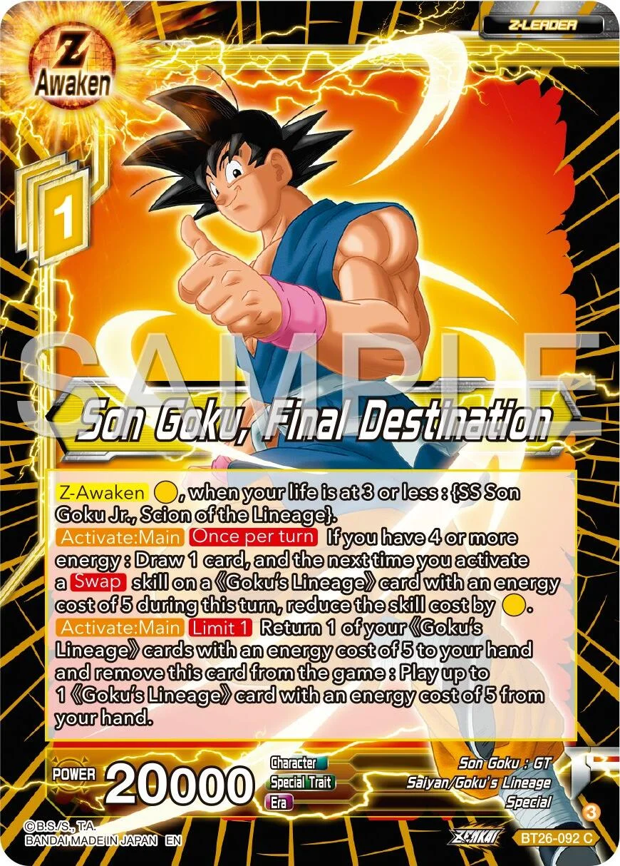 Son Goku, Final Destination 「BT26-092」「EN」