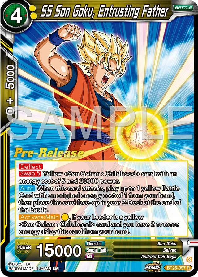 SS Son Goku, Entrusting Father 「BT26-097」「EN」