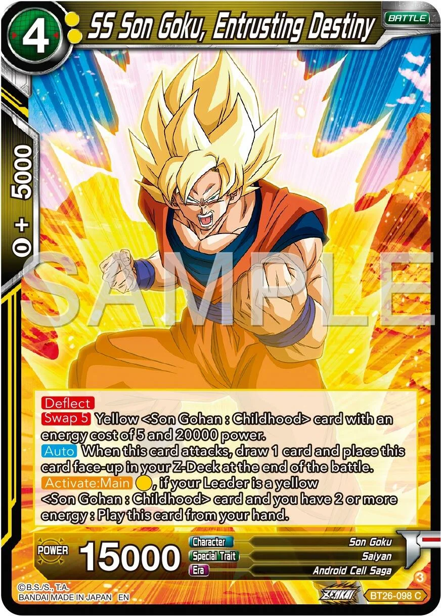 SS Son Goku, Entrusting Destiny 「BT26-098」「EN」