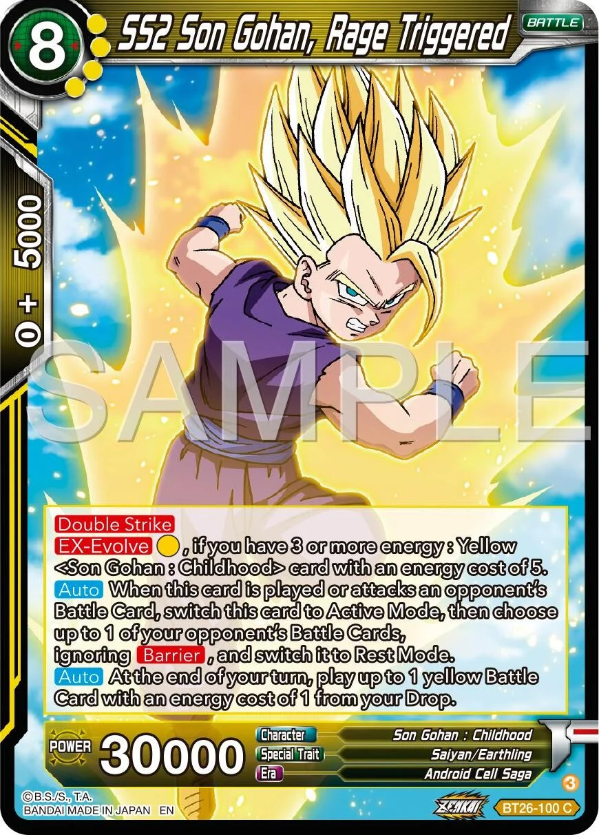 SS2 Son Gohan, Rage Triggered 「BT26-100」「EN」