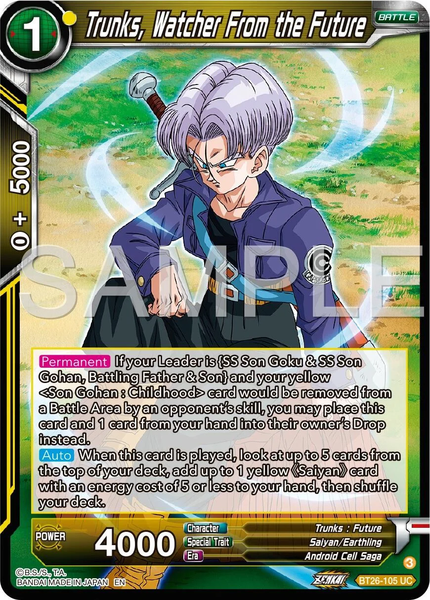 Trunks, Watcher From the Future 「BT26-105」「EN」