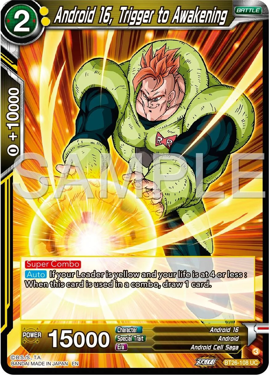 Android 16, Trigger to Awakening 「BT26-108」「EN」