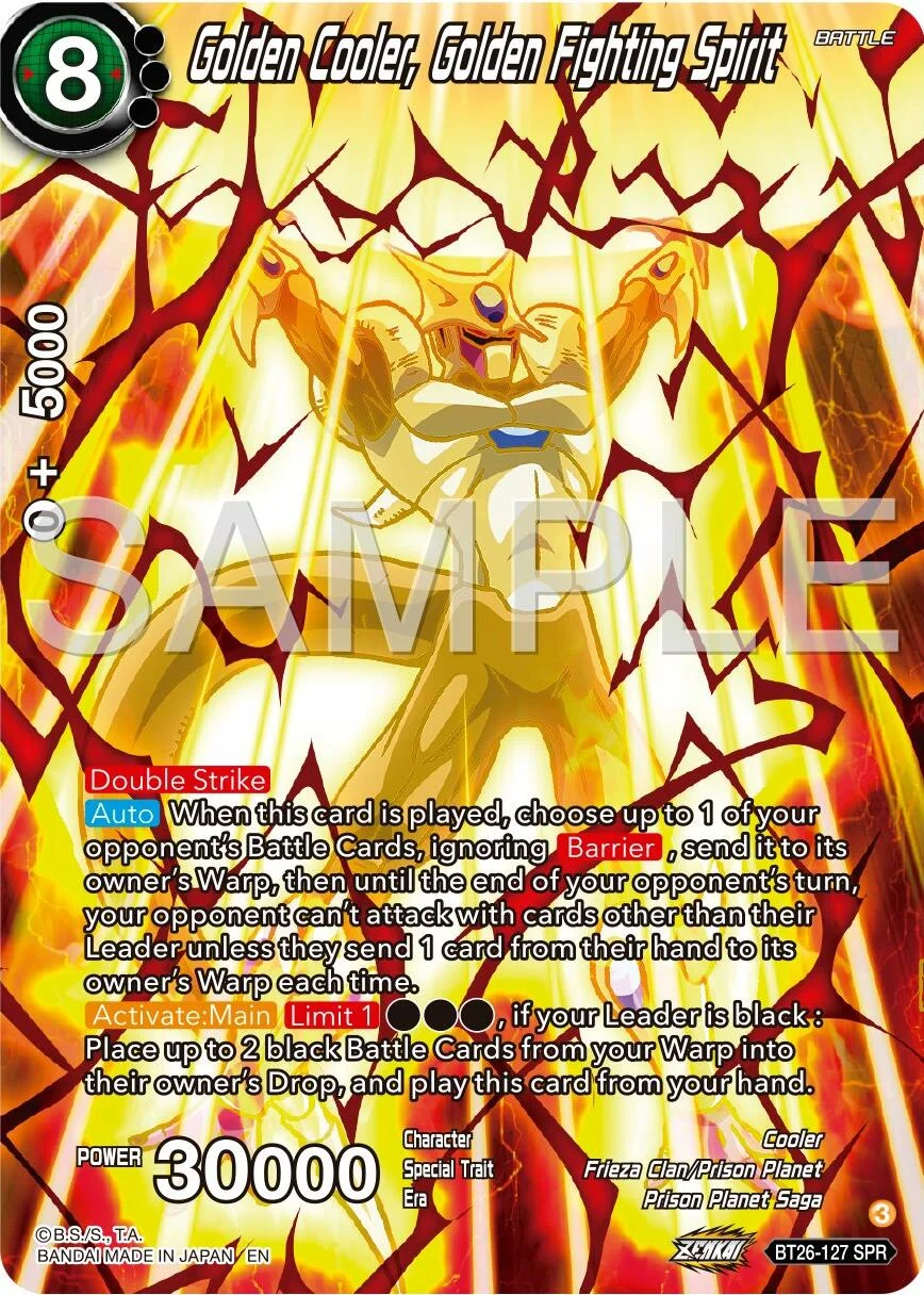 Golden Cooler, Golden Fighting Spirit 「BT26-127」「EN」