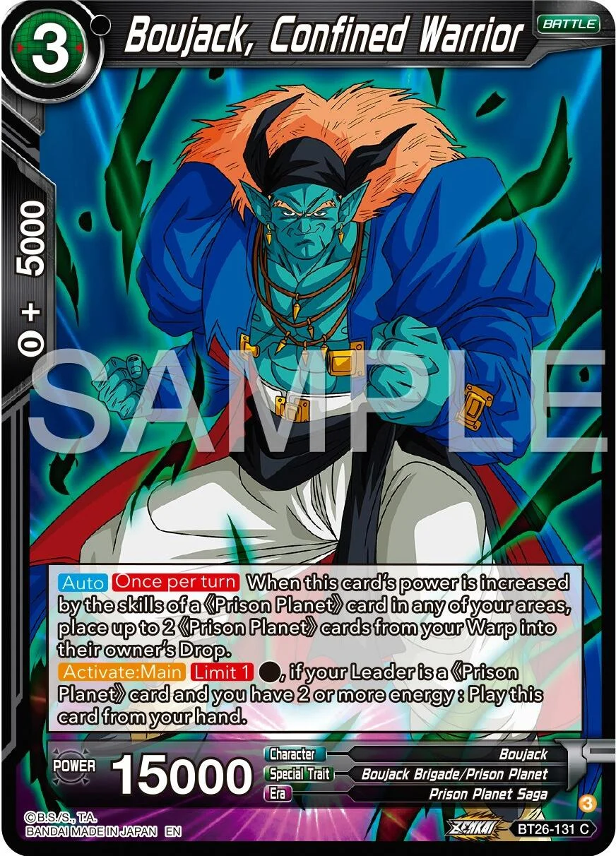 Boujack, Confined Warrior 「BT26-131」「EN」