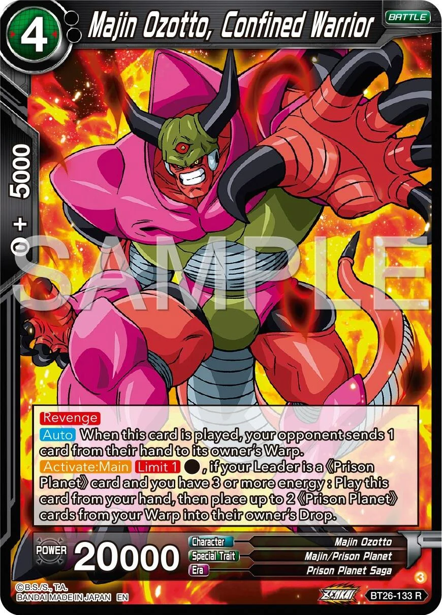 Majin Ozotto, Confined Warrior 「BT26-133」「EN」