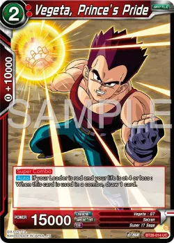 Vegeta, Prince’s Pride #BT26-014 · Dragon Ball Super: Masters