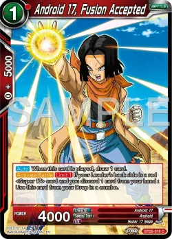 Android 17, Fusion Accepted #BT26-018 · Dragon Ball Super: Masters