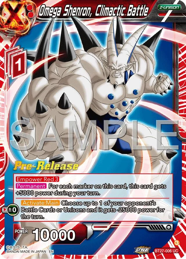 Omega Shenron, Climactic Battle 「BT27-006_PR」「EN」